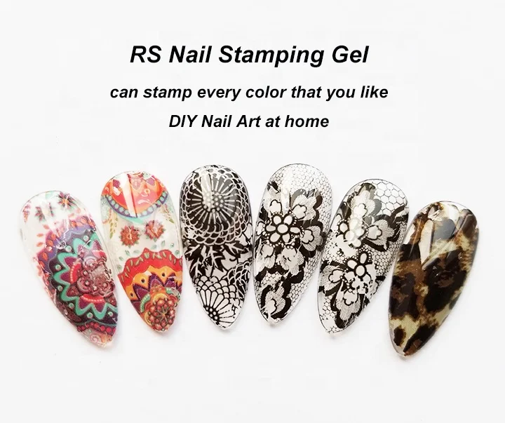 

RS Nail gel polish soak off stamping gel for oem/odm offer free samples testing, Clear