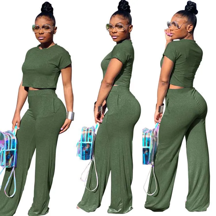 

Gulidd solid color Summer Outfit Two Piece Set Women Clothing Wholesale Customize High Quality Women clothing