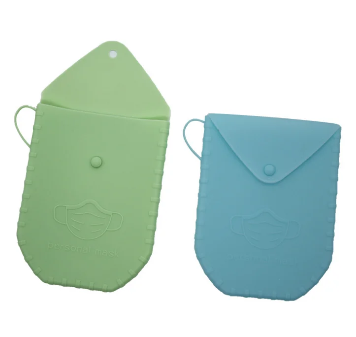 

Hot sale Silicon Storage Case Face mask Storage Box Holder, Customized color