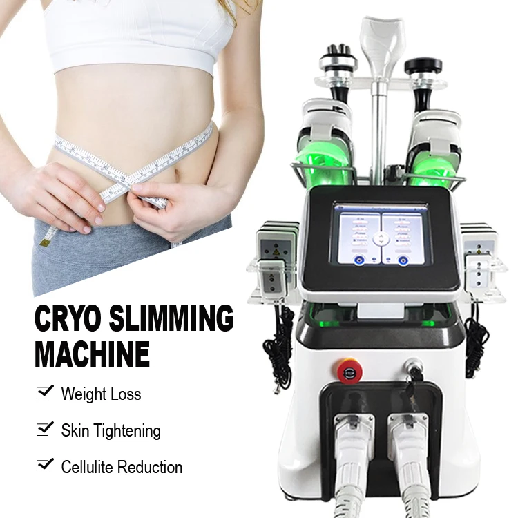 

Cryo Fat machine fat freezing Machine Double Chin Removal 2 frozen heads + RF head + 40k