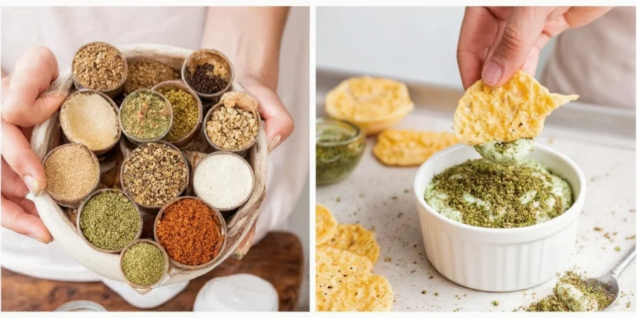 Serving ranch seasoning dip with chips