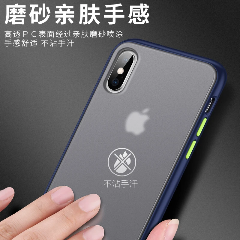 Smart Cell Phone Cases For Iphone X/XS Bumper PC Matte Case