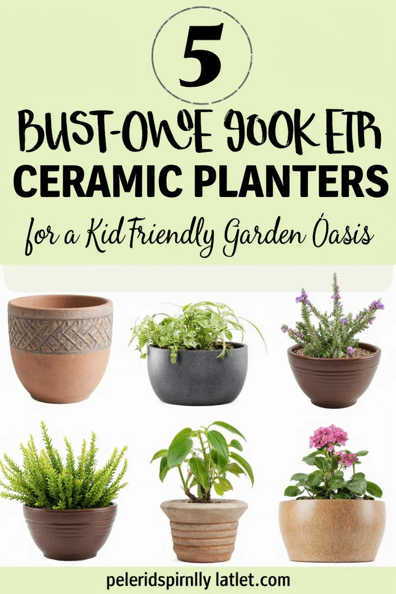 5 must have outdoor ceramic planters for a kid friendly garden oasis