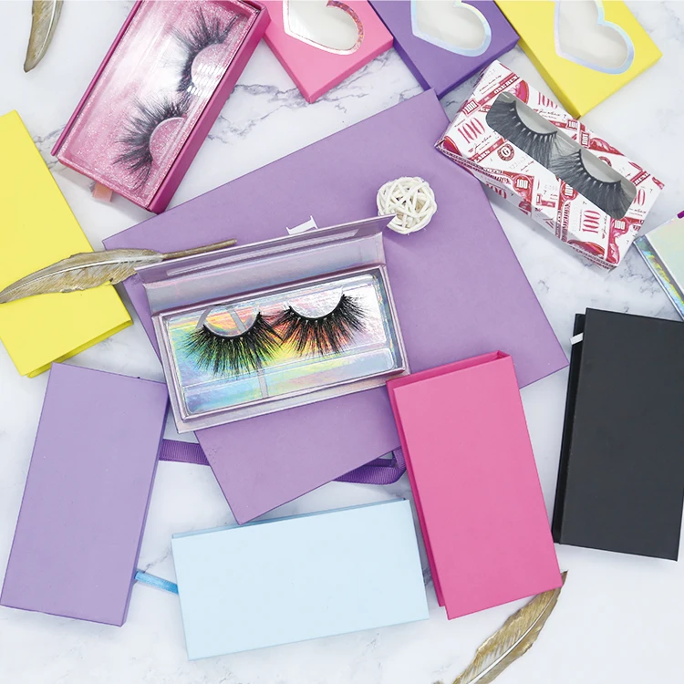 

false eyelashes wholesale butterfly custom false eyelash packaging box, Natural black or colorful