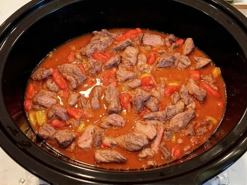 Perfect Slow Cooker Pepper Steak Recipe | Easy & Tender