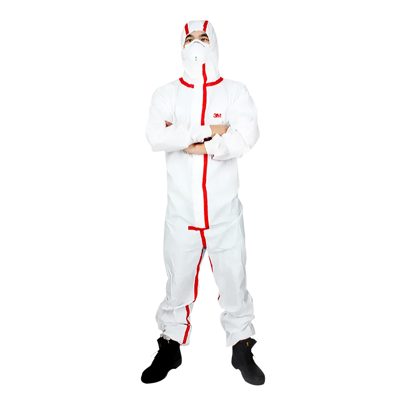 

3M 4565 Hooded protective rubber strips one-piece clothing chemical splash liquid penetration, White