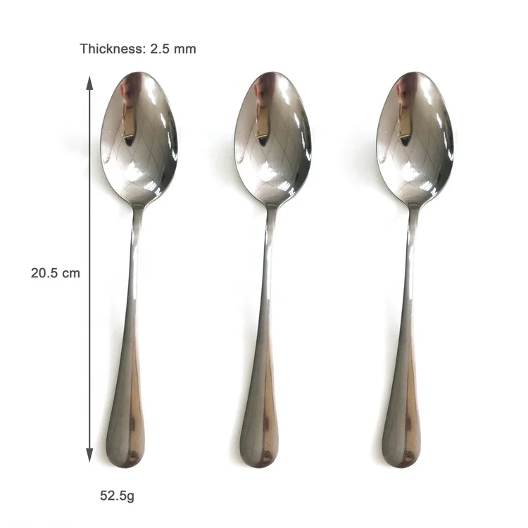 

Promotional products 410 bulk flatware set stainless steel spoons dinner coffee dessert spoon