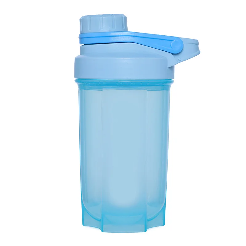 

PP material plastic shaker water bottle for protein powder, Pink,blue,purple