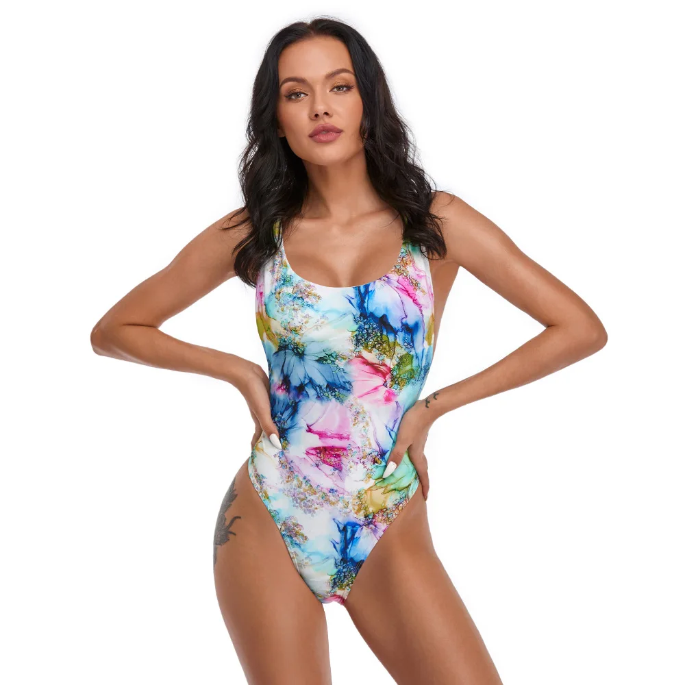 

XL Factory Custom Logo Designer Swimsuits Famous Brands Sexy One Piece Swimsuit With Hollow Back, Customized colors