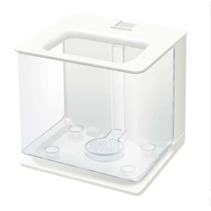 Image of High transparency table square clear acrylic aquariums rumble betta fish tank