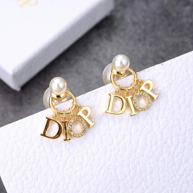 

New arrival letter G earring designs popular brands luxury fashion earrings for women