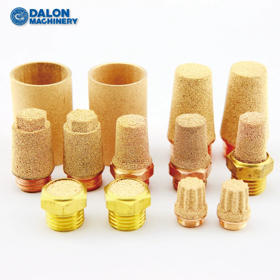 
BSP G NPT PT thread SC 1/8 bronze muffler pneumatic air silencer with brass thread 
