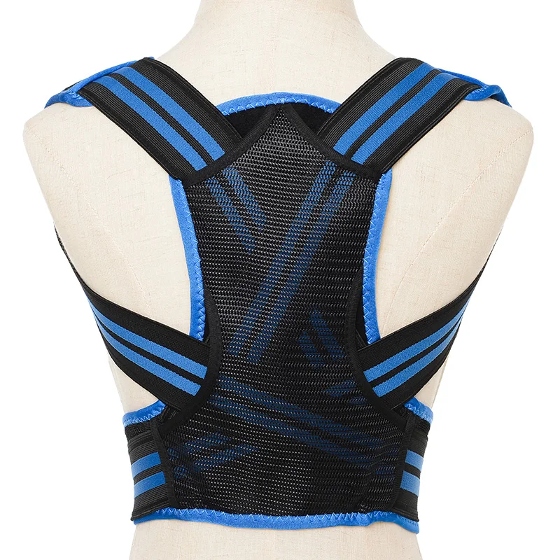 

Breathable mesh fabric invisible wear inside children back support posture corrector for kids teenagers students, Black or customized color