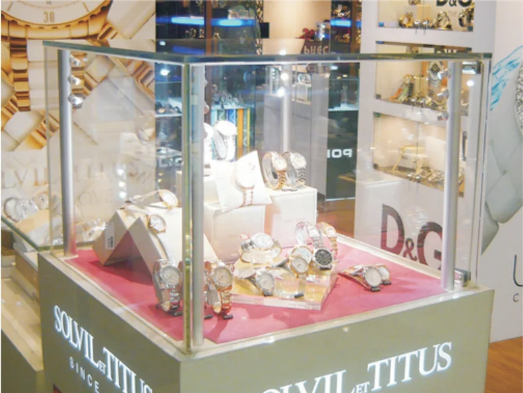 
Professional Led Jewelry Showcase Display Case Lighting Pole 
