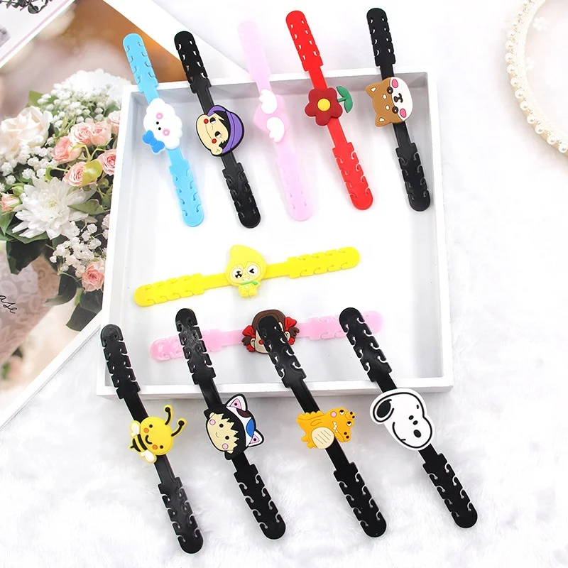 

Cartoon Silicone Hook Strap Holder Facemask Extender For Ear Anti-tightening Release Ear Pain, Yellow,pink,black,white,blue