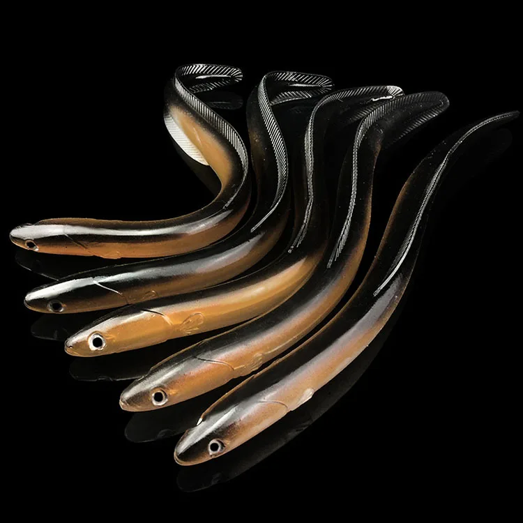 

30cm 58g artificial soft lure silicone bait soft fishing bait eel, 2colors