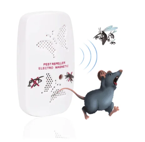 

High effect Mosquito Repellent Ultrasonic Electric Mosquito Device rats Mouse mice repeller for House hotel Room, Black white