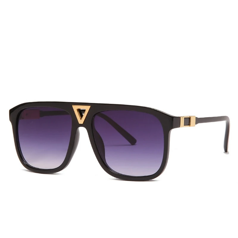 

High Quality Brand Design Gradient Large Frame Square Sun Shade Outdoor Sports Riding Trend Modern Sunglasses for Men Women