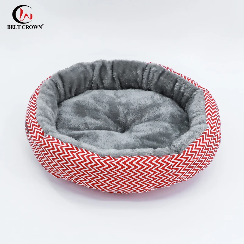 

Large Size 2020 Soft Warm Cotton Anti-slip Round Ped Dog Mat Kennel Nest Cat Pet Cushions Round Dog Bed House