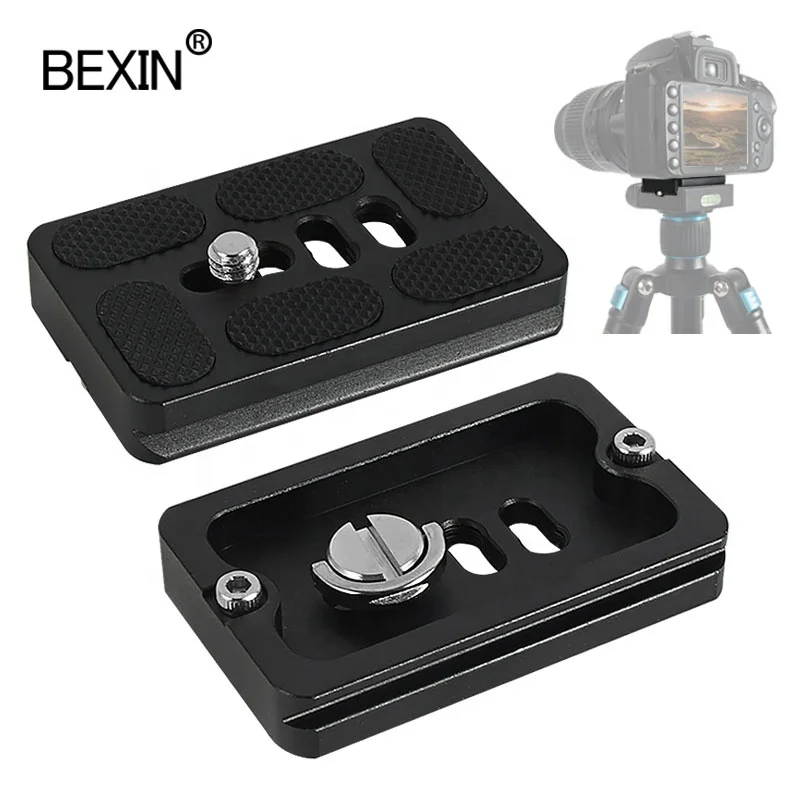 

Wholesale PU-60 photography accessories 60mm Quick Release Mounting Plate professional video camera for Cameras dslr Tripod, Black