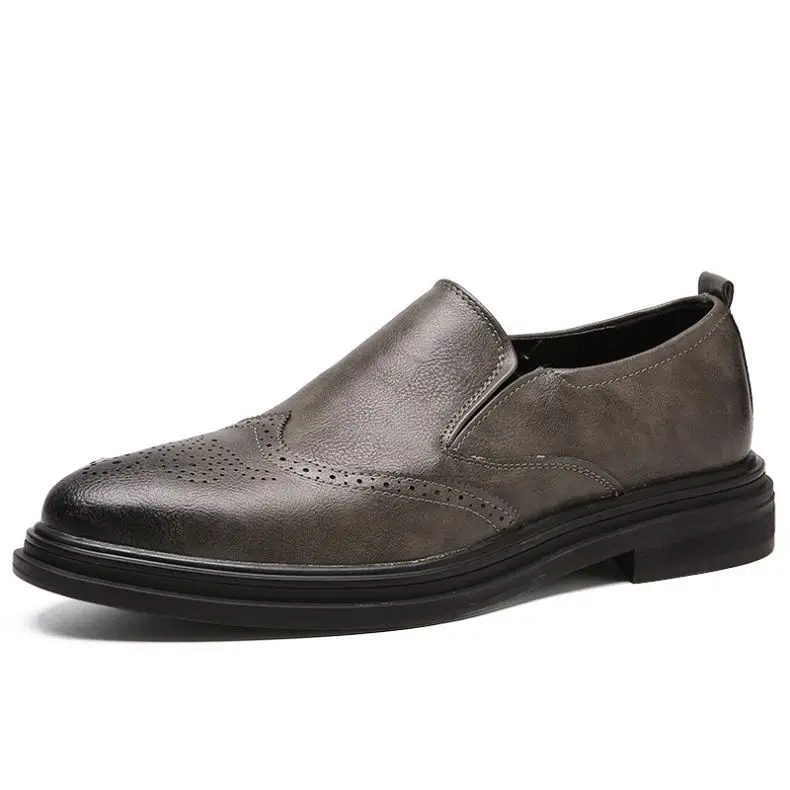 

Men's Dress Formal Casual Leather Wedding Shoes Men Fashion Office Worker Banquet Loafers Slip-on Party Shoe