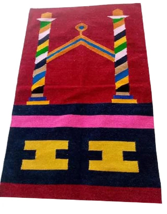 Islamic Luxury Memory Foam Prayer Rug Janamaz Sajadah Cotton Woven