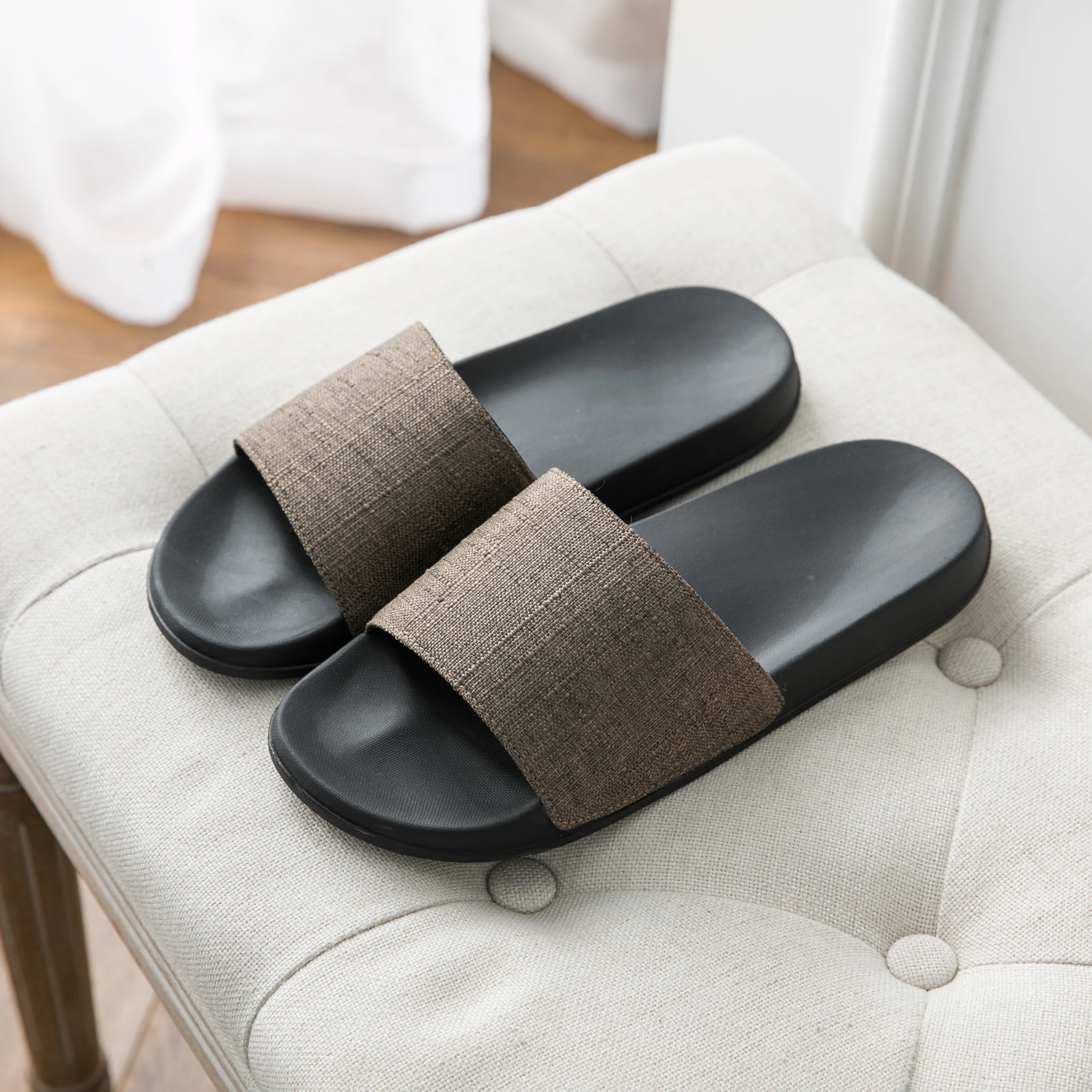 

Tops shoes eva plain slide sandal,black pvc mens slide sandal custom logo slide sandal men slipper, Blue