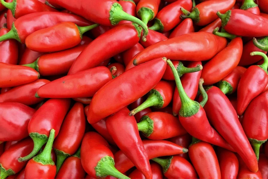 Scoville Scale Chart with Common Peppers