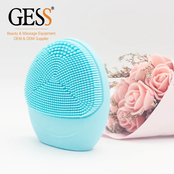 

GESSW039 New Facial Face Cleaner Touch Beauty Tools Application Cleansing Brush, Pink, blue