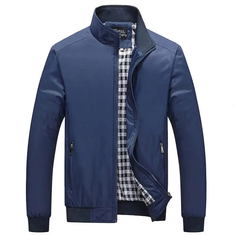 

MS custom Men's jacket 2022 new Solid color Plush jacket spring and autumn handsome casual jacket