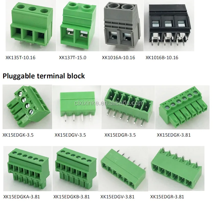 1Pcs Block Terminal Connectors 2EDGK 5.08-6P 90 Degree New 