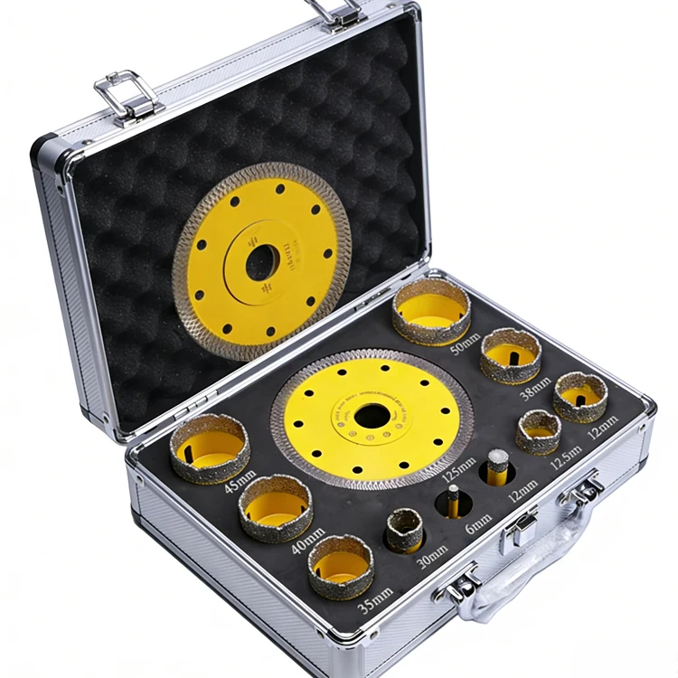 Premium Quality Porcelain Cutting Disc and Diamond Drill Bit Set Ceramic Core Bit Braze