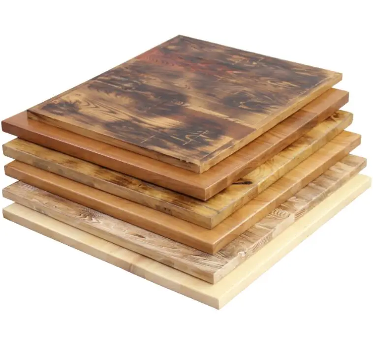 
Wholesale Usa Ash Oak Teak Wood Solid Wood Mesa Commercial Modern Hardwood Table Top For Restaurant Coffee Shop Bistro 