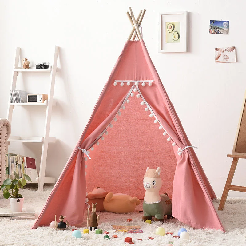 

1.1M Children's Tent Kids Play Room Party Game Tents Events Toy Foldable Wigwam Children House Indian Teepee Photography Props