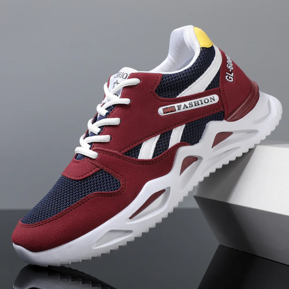 

Hot style new modals Outsole rubber materials black sport shoes men