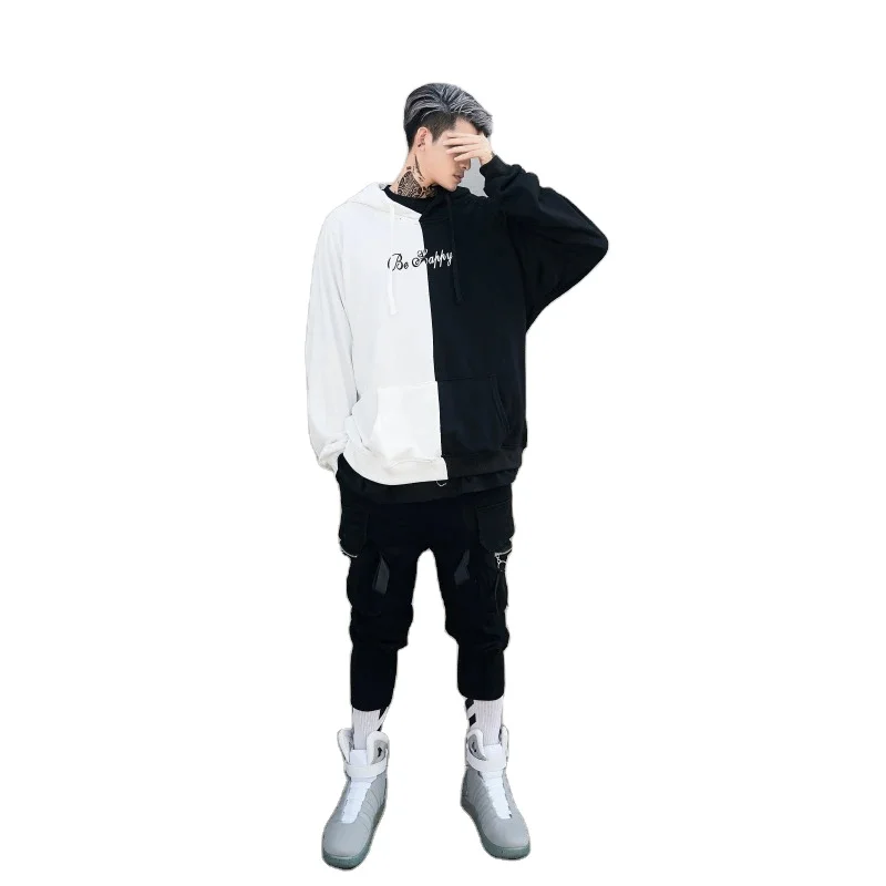 

Bulk wholesale streetwear clothing hip hop long sleeve pocket custom mens oversized hoodie, Customized color