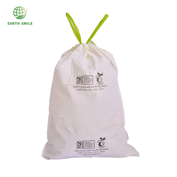 Customizable Astm D6400 100 Biodegradable Pla Compostable Bin Bags