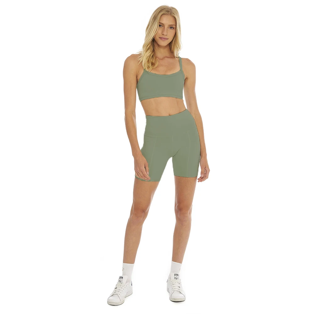 

2 Piece Outfits Sleeveless Crop Top And Shorts Sets