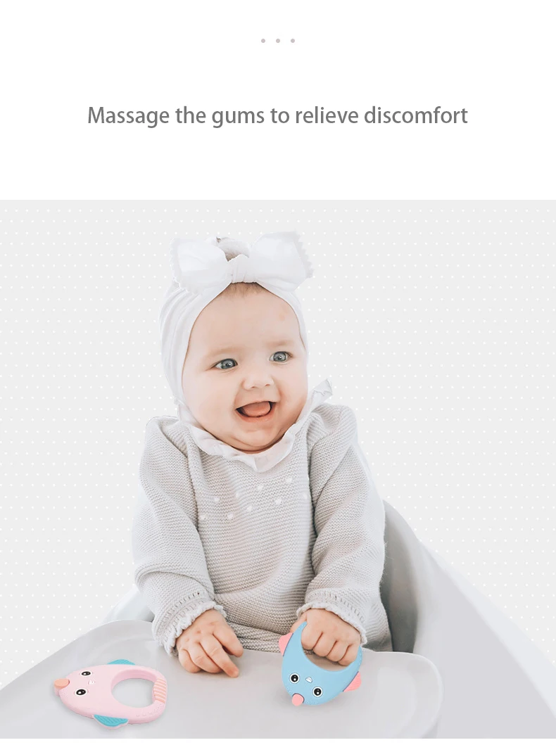 silicone teether toy baby