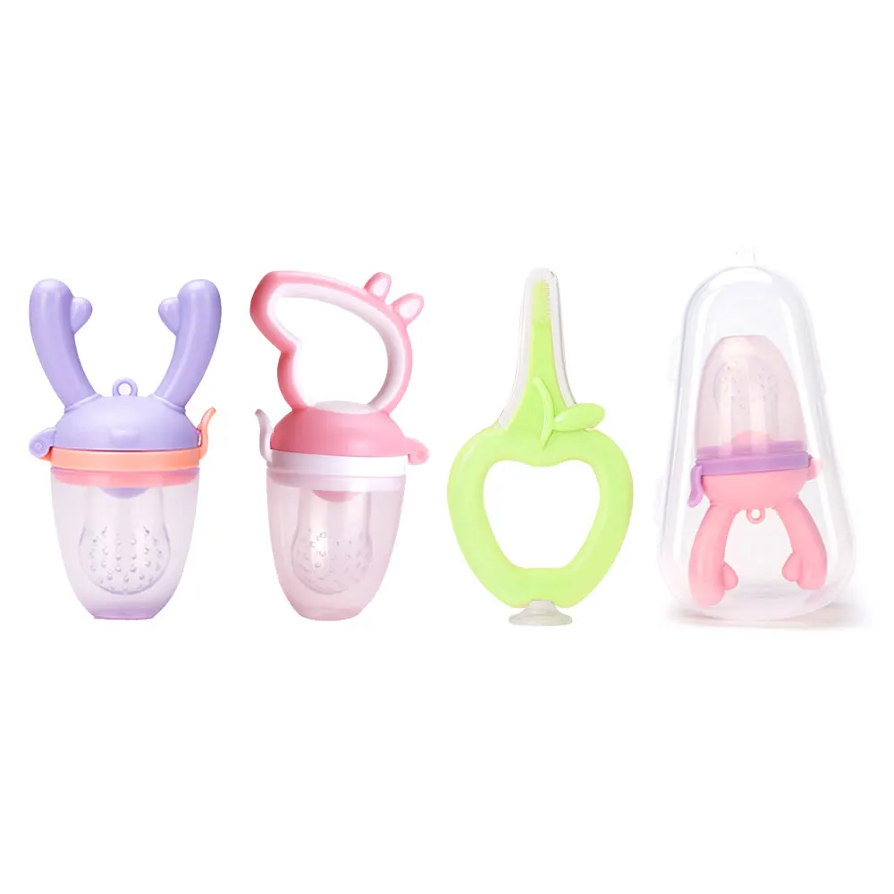 

Mordedor silicona fruit feeder pacifier chewing Teether Deciduous teeth training toy soother silicone baby pacifier