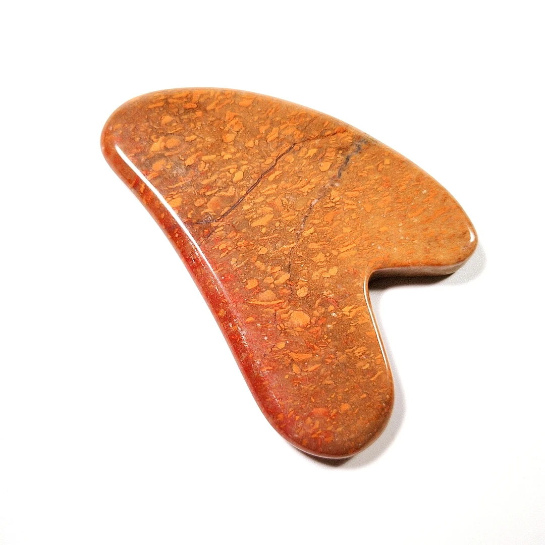 

in stock! skincare heart shape full body massager mookaite jasper gua sha