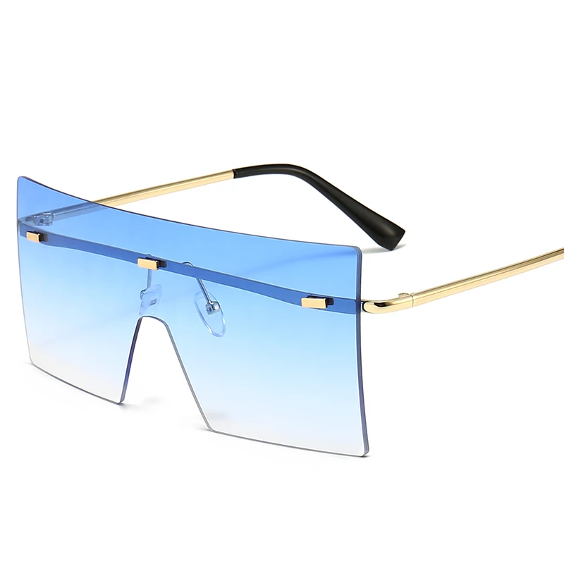 

Designer Rimless Wholesale Ladies Shadow Woman Lady Trendy 2021 Sunglasses