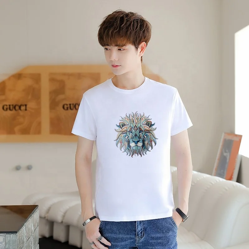 

Rage item new design ribbed collar short sleeve flower graphic 180 gsm cotton jersey t-shirt custom printing t-shirts
