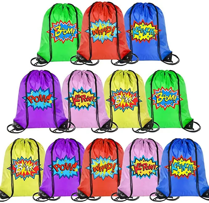 

Amazon Hot sellingCheap Polyester Backpack Promotional Drawstring Bag