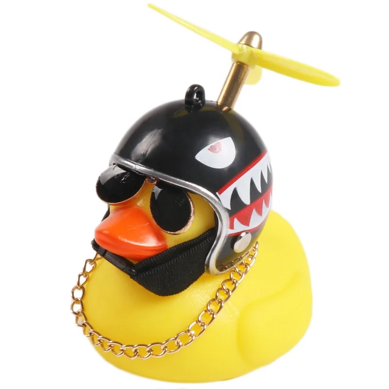 

Yellow Little Duck Bicycle Lights Bell Squeeze Horns Cycling Accessories for Toddler Children & Adults Cycling Light