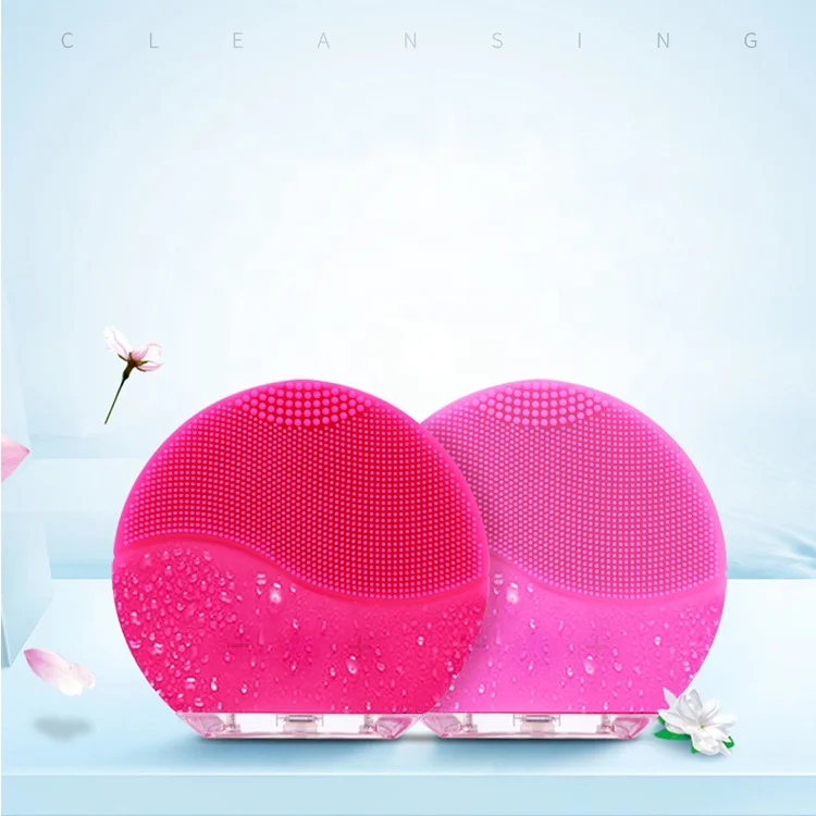 

Electric Silicone Massage Deep cleaning Silicone Facial Cleansing Brush For Home, Customozied
