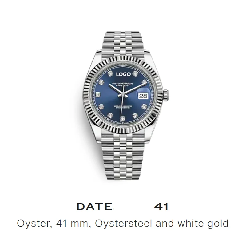 

AAA 41mm Mens Automatic Watch Movement Sapphire Luminous dat Calendar luxury Mechanical Wristwatch Men