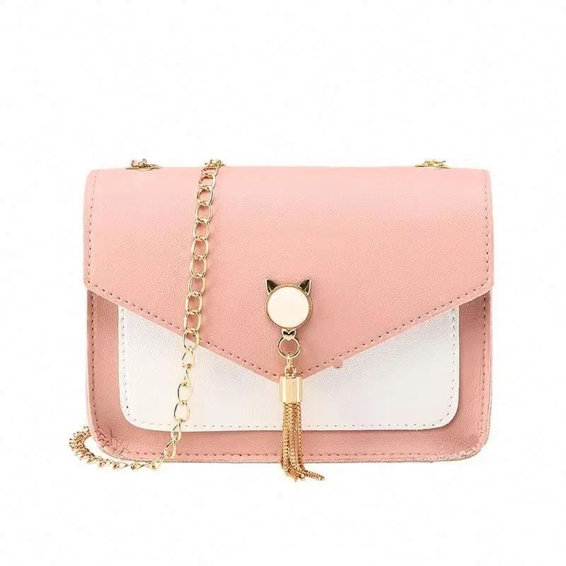 

2021 Fashion Pu Leather Women Mini Bag Women Crossbody Bag For Girls Lady Female Pink