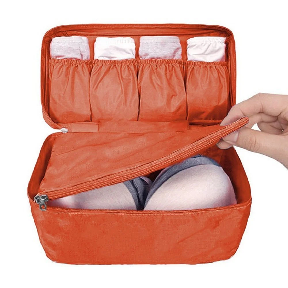 

High Quality Portable Waterproof Underwear Travel Bra Storage Bag Organizer, Rose / red / blue / pink / navy / wine / orange / grey