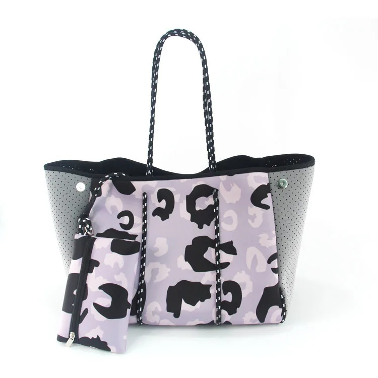 

OEM Factory Twinkle Tote Beach Handbag Waterproof Purse Neoprene Bag